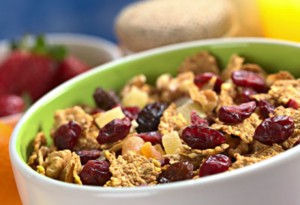 Wholewheat Cereal with Dried Fruits and Nuts